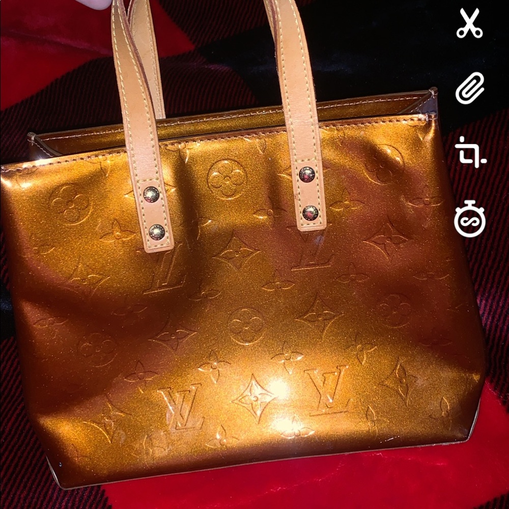 Authentic small vernis tote